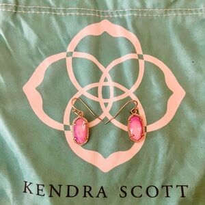 Kendra Scott Pink and Gold Earrings